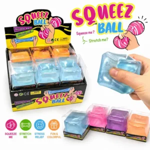 SQUEEEZE BALL  CUBE - BLUE